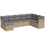  8-dijelni set vrtnih sofa od poliratana s jastucima bež | shoptok.hr