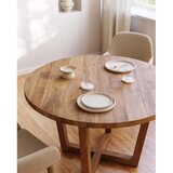Kave Home Okrugli blagovaonski stol od masivnog bagrema u prirodnoj boji ø 120 cm Nahla – | shoptok.hr