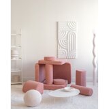 Wigiwama Rožnata otroška sedežna garnitura iz tkanine bouclé 132 cm Settee – | Shoptok.si