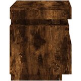 vidaXL Nočna omarica z LED lučkami 2 kosa dimljeni hrast 40x39x48,5 cm | Shoptok.si
