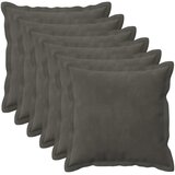  Jastuk s jastukom HOUTEN 6 kom. Tamnosiva Baršun - Tamnosiva 45 x 45 cm 6 | shoptok.hr