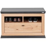 Hom`in GARDEROBNA KLOP barve hrasta, temno siva | Shoptok.si