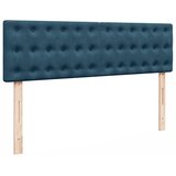  Ottoman krevet s madracem i LED diodama tamnoplavi 140x200 cm baršun | shoptok.hr