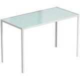  Blagovaonski stol kuhinjski stol veliki stol moderni dizajn 120 cm x 60 cm x 75 cm bijela Cijene