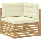  Set vanjskih sofa 5 kom. Bijela i krem Poliester | shoptok.hr