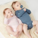 Bibs Colour Natural Rubber Size 1: 0+ months duda Lavender / Baby Pink 2 kom | shoptok.hr