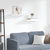  Plutajuće zidne police 2 kom bijele 60 x 23,5 x 3,8 cm MDF | shoptok.hr