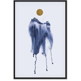  Slika - Forest in Watercolors (1-part) - Blue Hue Landscape Abstraction 80x120 | shoptok.hr