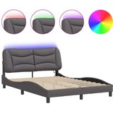  Okvir kreveta s LED-om bez madraca Hvar sivi 140 x 190 cm | Eponuda.com