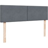  Otomanski krevet s madracem&LED tamnosivi 140x200 cm baršunasti | shoptok.hr