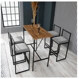 Hanah home Set 4 barske stolice i barski sto Nordic Šareni Cijene