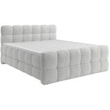 Premium Living Postelja Boxspring Brisbane, Sivobela, 160x220 | Shoptok.si