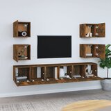  7-dijelni set TV ormarića boja dimljenog hrasta drveni | shoptok.hr