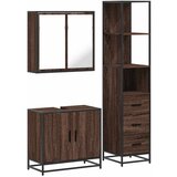 Furnova Kopalniška garnitura 3-delna rjavi hrast inženirski les, (21946010) | Shoptok.si