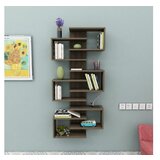 Hanah home polica za knjige lotus walnut | ePonuda.com