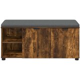  Klupa za hodnik s jastukom Dimljeni Hrast 100 x 38 x 46 cm | shoptok.hr