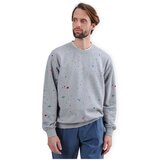 Brava Fabrics Puloverji Splash Paint Rounded Sweatshirt - Grey Siva Cene