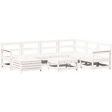  8-dijelni set vrtnih sofa bijeli od masivne borovine | shoptok.hr