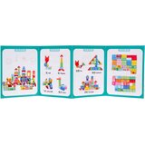  Set lesenih kock z različnimi motivi - 100 kos - pisan | Shoptok.si