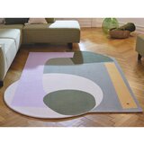 Tom Tailor TKANA PREPROGA Shapes - EIGHT 140/190 cm potiskano večbarvno, temno siva | Shoptok.si