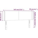  Uzglavlje s ušima tamnoplavi 147x16x78/88 cm baršunasti | shoptok.hr
