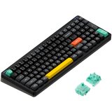 Nuphy Halo96 V2 QMK/VIA Brezžična Mehanska Tipkovnica Obsidian Black / Mint (37gf), (22126150) | Shoptok.si