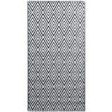 Furnova Zunanja preproga ARAKIL bela in črna 80x150 cm PP, (21930634) | Shoptok.si