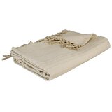Atmosphera Posteljna pregrinjala Jeté de lit Anjali beige en coton 160x220 cm Bež | Shoptok.si