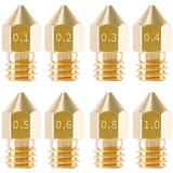 INF Ekstruderske šobe za 3D tiskalnike 8 kom Gold, (21275594) | Shoptok.si