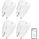 KETOTEK 4x pametna WiFi vtičnica z merjenjem porabe 10A | Shoptok.si