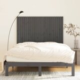  Zidno uzglavlje sivo 146,5x3x110 cm od masivne borovine | shoptok.hr