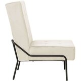 vidaXL Stol za sproščanje 65x79x87 cm kremno bel žamet, (21824967) | Shoptok.si