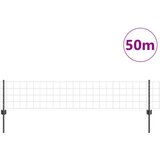 vidaXL Set ograj Set 3 Sivo PVC prevlečeno jeklo 50 x 0,4 m | Shoptok.si