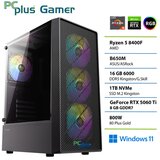 PCPLUS gaming namizni računalnik 148341 Ryzen 5 8400F/16GB/SSD 1TB/Windows 11 Home/RTX 5060 Ti 8GB Cene