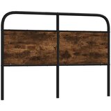 vidaXL Uzglavlje dimljena boja hrasta 135 cm čelik i konstruirano drvo | shoptok.hr