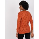 RUE PARIS Sweater-LC-SW-A10.26X-Dark Orange | Shoptok.si