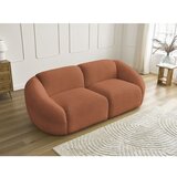 Bobochic Paris Oranžna sedežna garnitura iz tkanine bouclé 230 cm Tina – | Shoptok.si