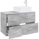  Set namještaja za kupaonicu 2 kom. Betonska siva 59 x 35 x 80 cm | Shoptok.si