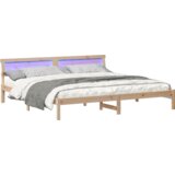  Krevetna konstrukcija Smeđa 180 cm x 200 cm Masivna borovina | shoptok.hr