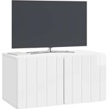TV Omarica za TV, ki jo lahko montiraš na steno Bela visok sijaj, (5000210443) | Shoptok.si