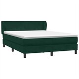 Box Spring krevet s madracem tamno zeleni 160x220 cm baršun | Eponuda.ba