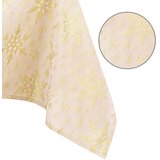 AmeliaHome Stolnjak White Christmas 140x400 cm, zlatna | shoptok.hr