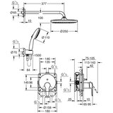 Grohe 25292000 Start podometni komplet za tuš | Shoptok.si