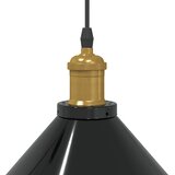 VISILICA podesiva po visini E27 sjajno crna Ø 22 cm metal | shoptok.hr