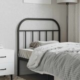  Metalno zamjensko uzglavlje crno 90 cm | shoptok.hr