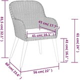  7-dijelni vrtni blagovaonski set s jastucima crni | shoptok.hr