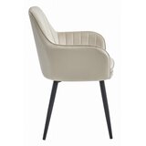  LUGO stolica - bež baršun / crne noge x 1 | shoptok.hr