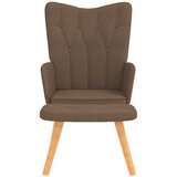  Stolica za opuštanje s osloncem za noge smeđa od tkanine | shoptok.hr