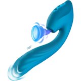 Vibeconnect - vodoodporen vibrator za točko G in stimulator klitorisa (modri) Cene