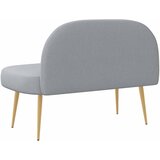  Oblikovana klupa s naslonjačem Svjetlosiva 110 x 60 x 76 cm | shoptok.hr